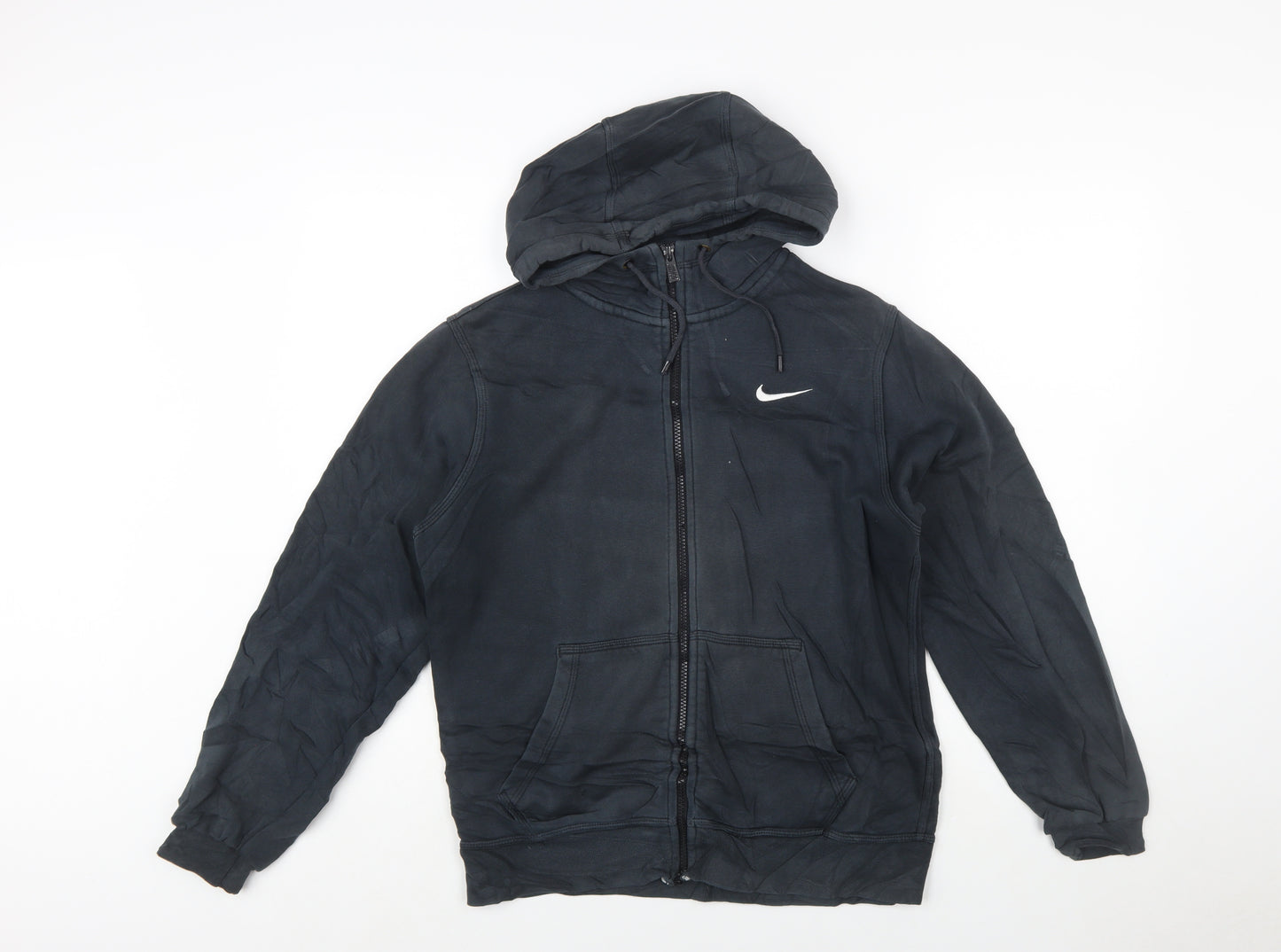 Nike Men's Black Full Zip Hoodie Size S Sports Fleece Sweatshirt