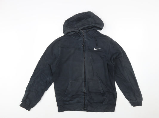 Nike Men's Black Full Zip Hoodie Size S Sports Fleece Sweatshirt