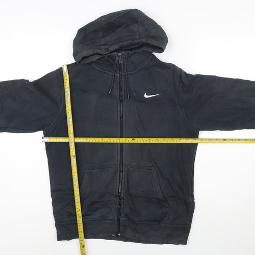 Nike Men's Black Full Zip Hoodie Size S Sports Fleece Sweatshirt