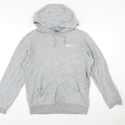 Nike Men's Grey Pullover Hoodie Size S Regular Fit Long Sleeve