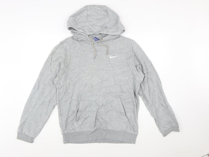 Nike Men's Grey Pullover Hoodie Size S Regular Fit Long Sleeve