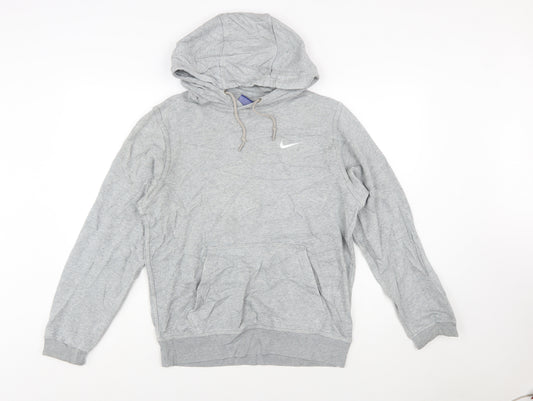 Nike Men's Grey Pullover Hoodie Size S Regular Fit Long Sleeve