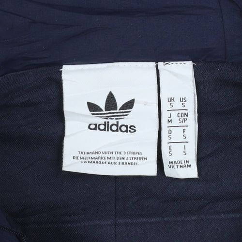 adidas Men’s Blue Grey Pullover Hoodie Size S Regular Fit