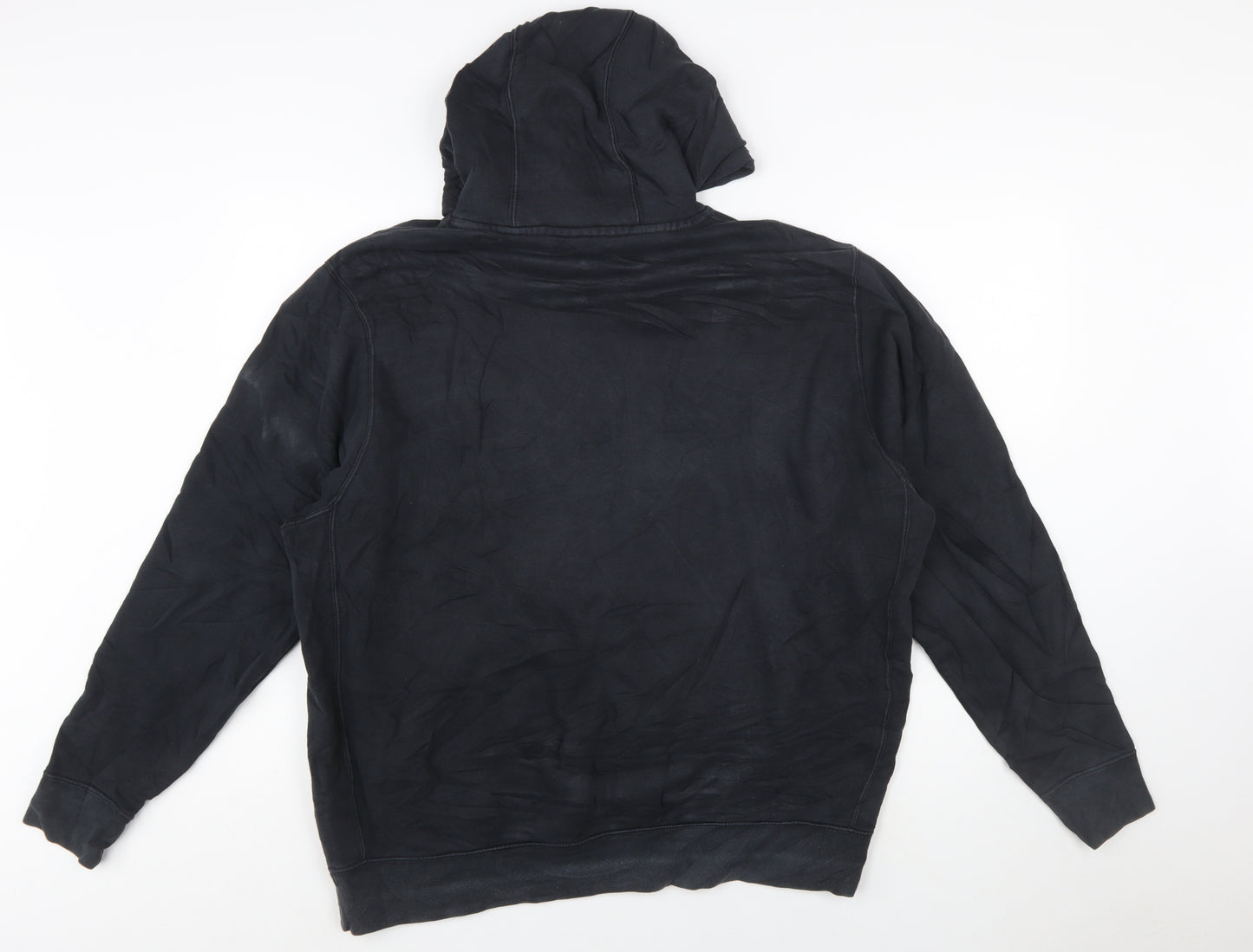 Nike Men’s Black XL Pullover Hoodie with Logo Fleece Sweatshirt