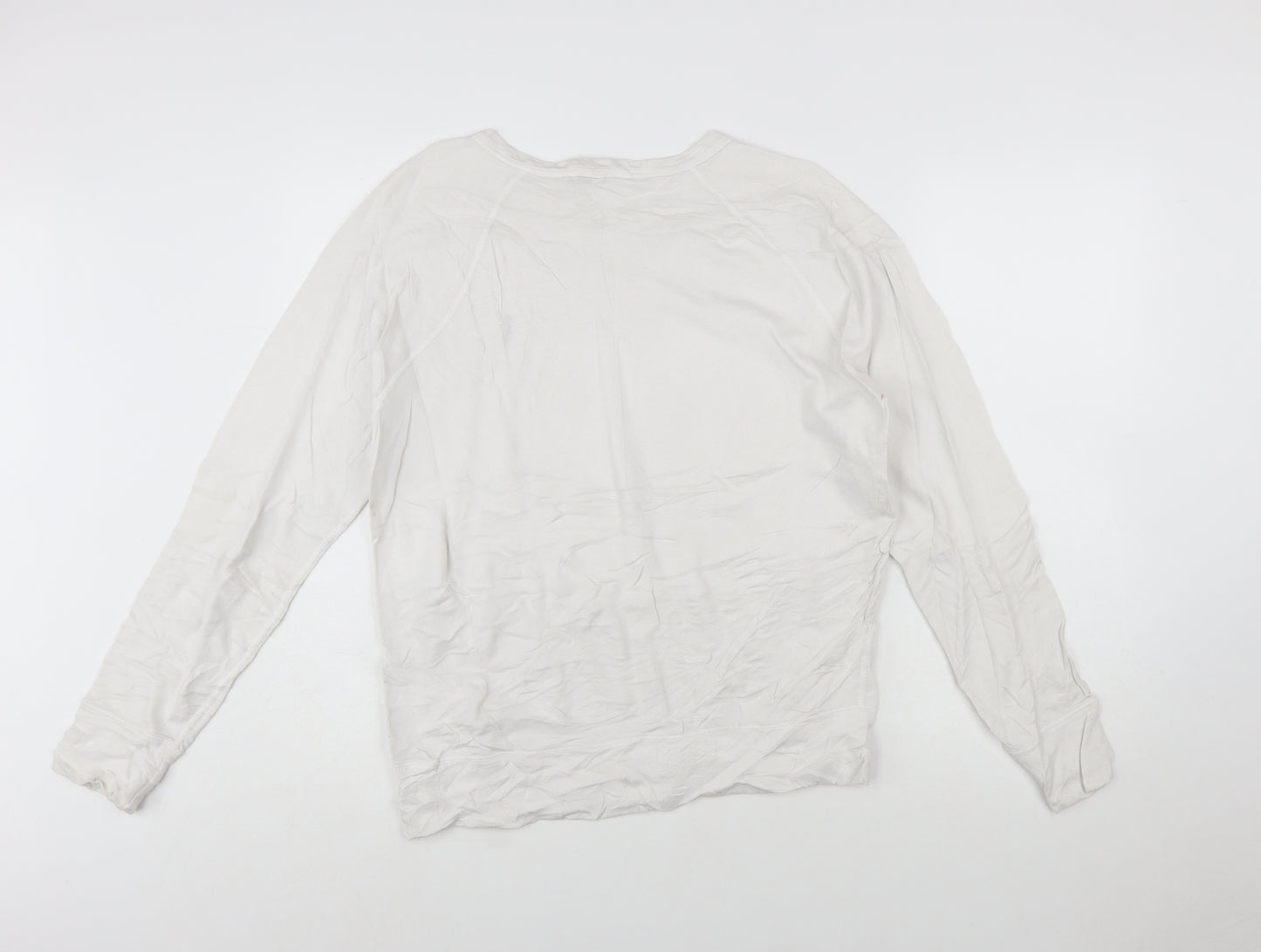 Ralph Lauren Men’s White Cotton Crew Neck Pullover Sweatshirt S