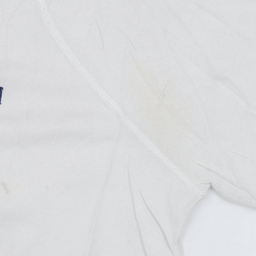 Ralph Lauren Men’s White Cotton Crew Neck Pullover Sweatshirt S