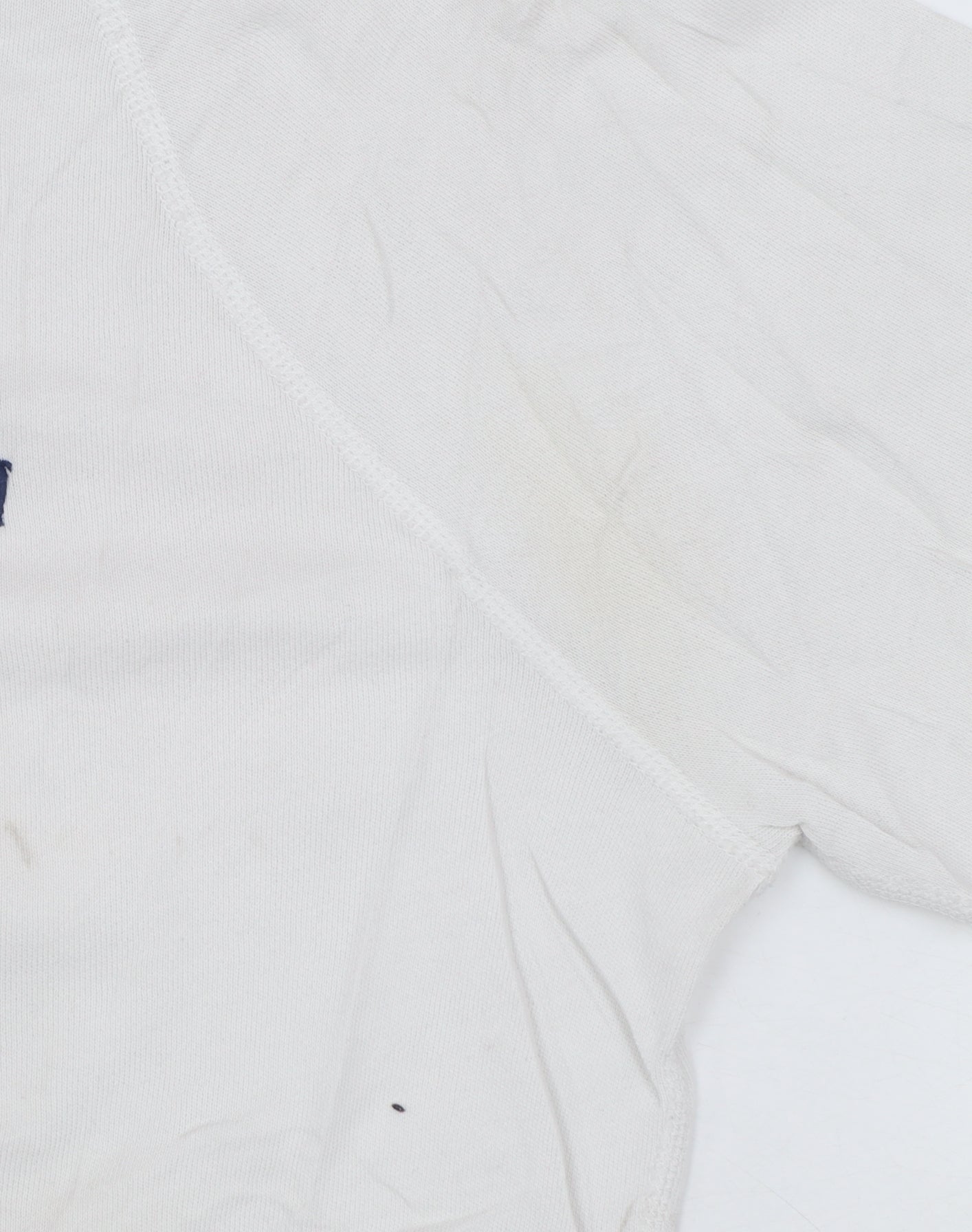 Ralph Lauren Men’s White Cotton Crew Neck Pullover Sweatshirt S