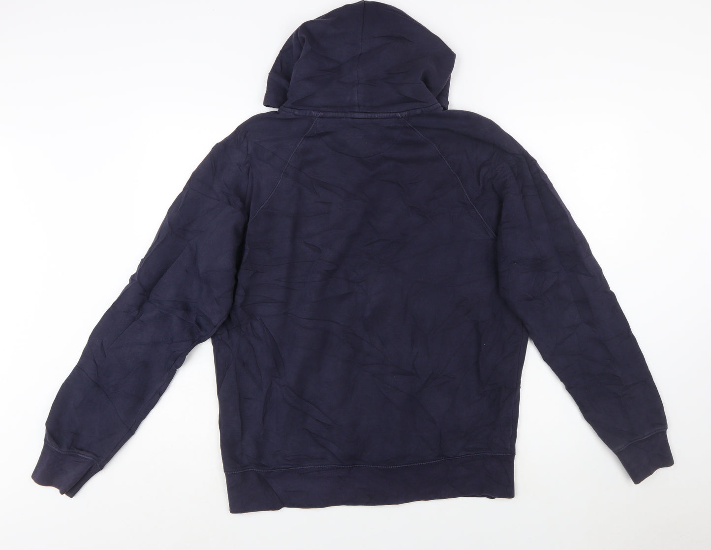 GANT Men's Blue Pullover Hoodie XL Logo Embroidered Fleece