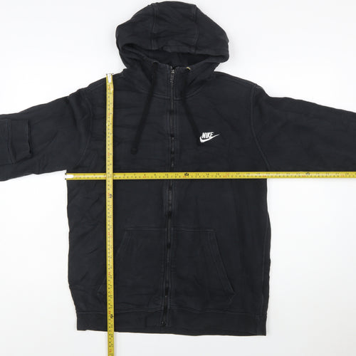 Nike Men's Black Full Zip Hoodie Sweatshirt Size M