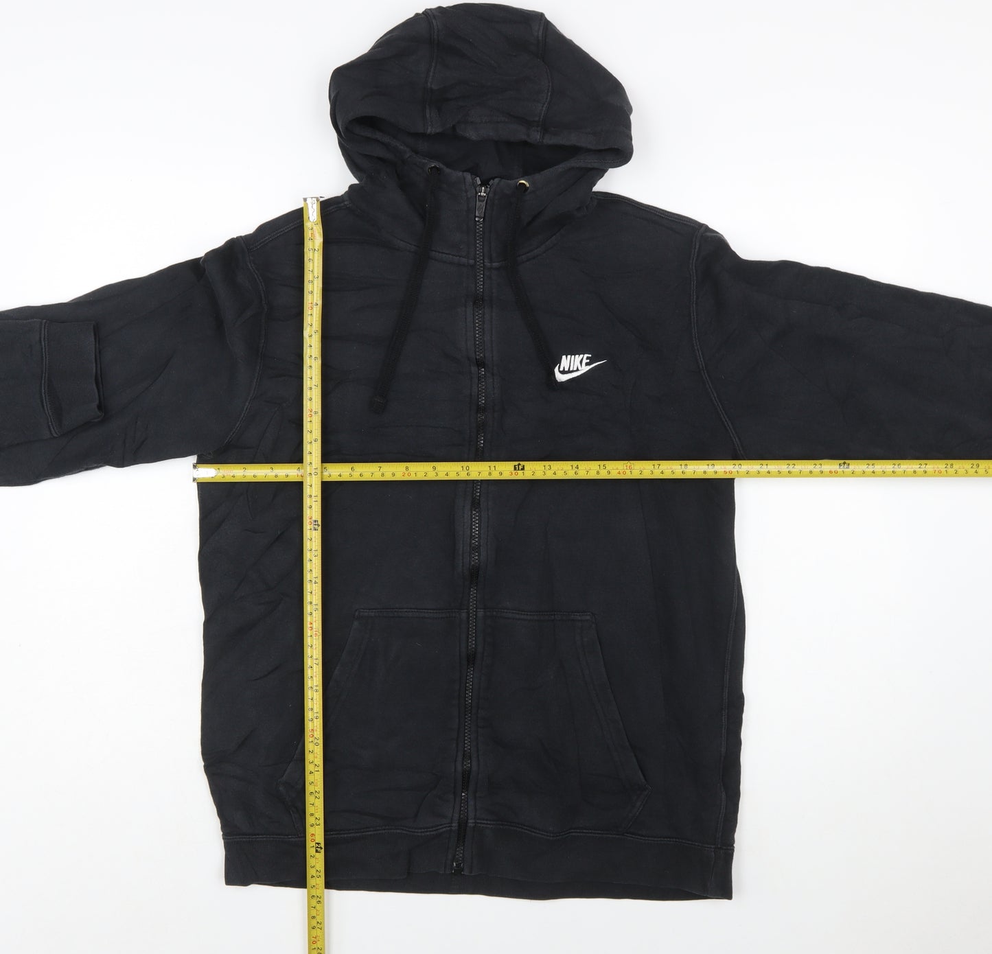 Nike Men's Black Full Zip Hoodie Sweatshirt Size M