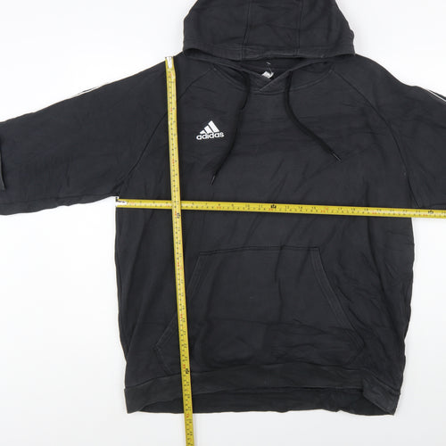 Adidas Men’s Black XL Pullover Hoodie Sports Logo Sweatshirt