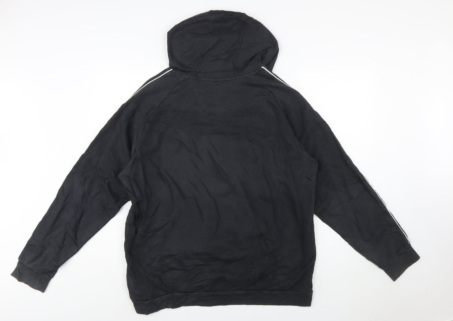 Adidas Men’s Black XL Pullover Hoodie Sports Logo Sweatshirt