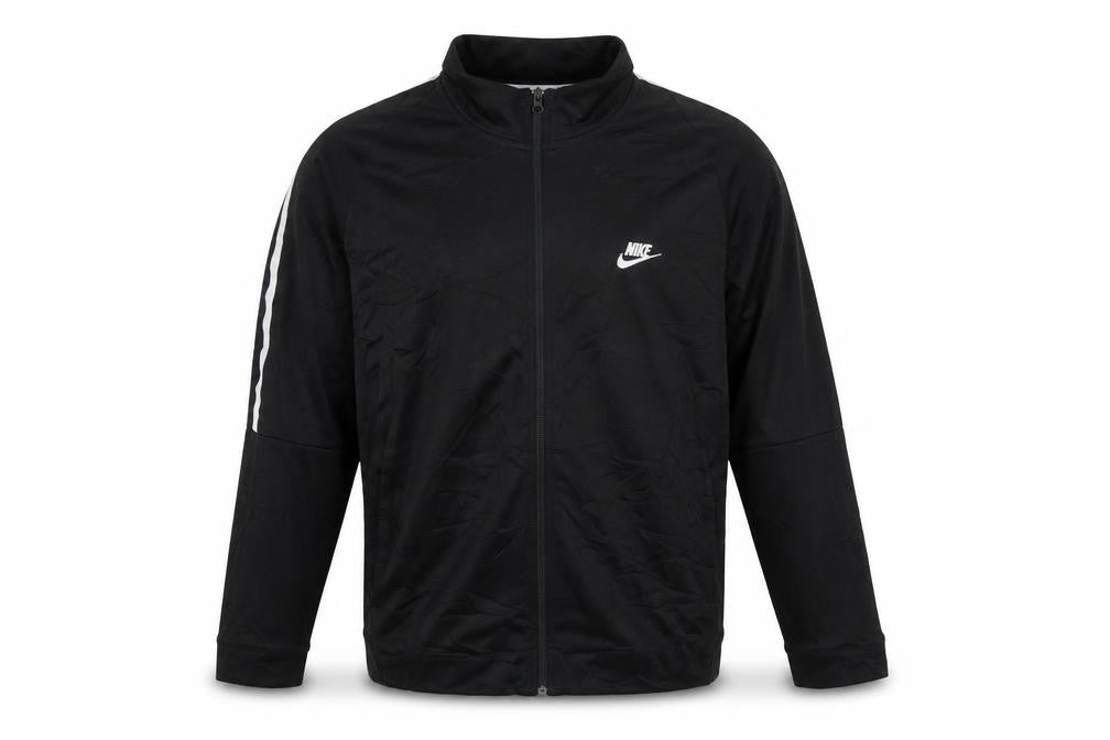 Front view of Nike Men's Black 2XL Full Zip Sports Sweatshirt Jacket