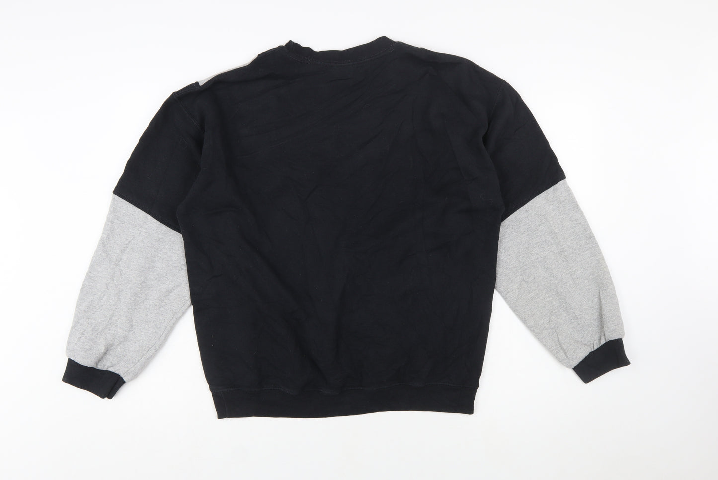 Carhartt Mens Black Grey Logo Sweatshirt L Tall Pullover