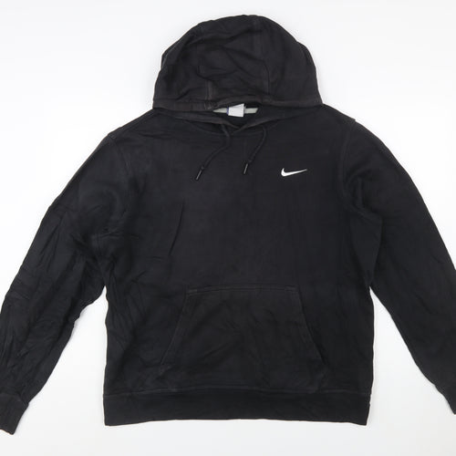 Nike Men's Black Large Pullover Hoodie Cotton Blend