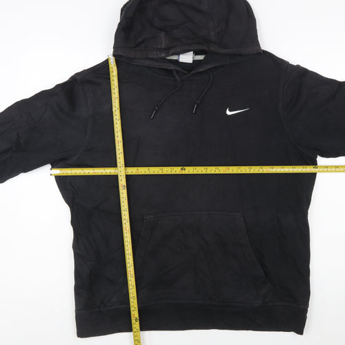Nike Men's Black Large Pullover Hoodie Cotton Blend