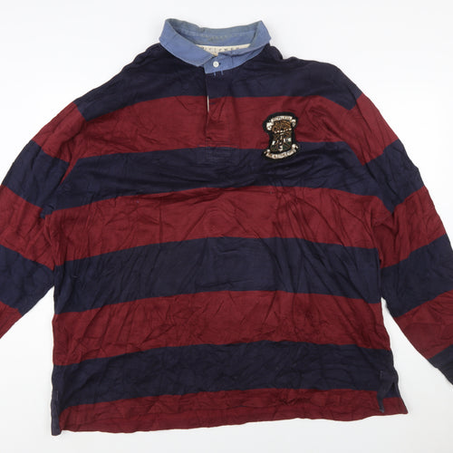 Polo Ralph Lauren Men's 3XL Big Striped Rugby Polo Long Sleeve Shirt