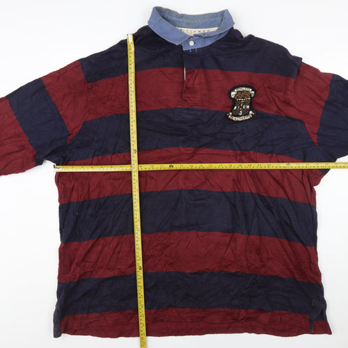 Polo Ralph Lauren Men's 3XL Big Striped Rugby Polo Long Sleeve Shirt