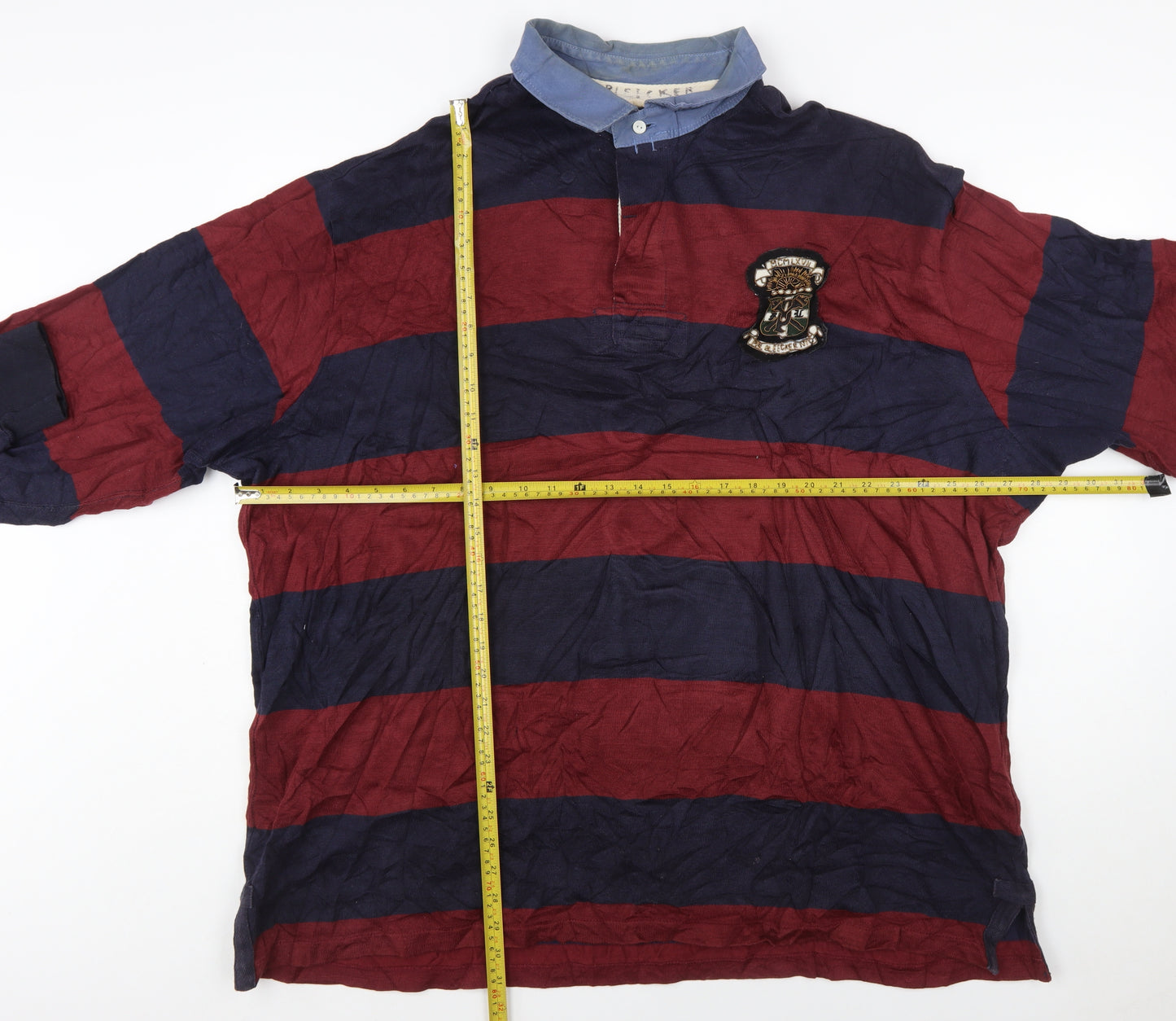 Polo Ralph Lauren Men's 3XL Big Striped Rugby Polo Long Sleeve Shirt