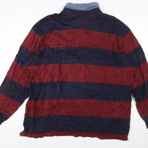 Polo Ralph Lauren Men's 3XL Big Striped Rugby Polo Long Sleeve Shirt