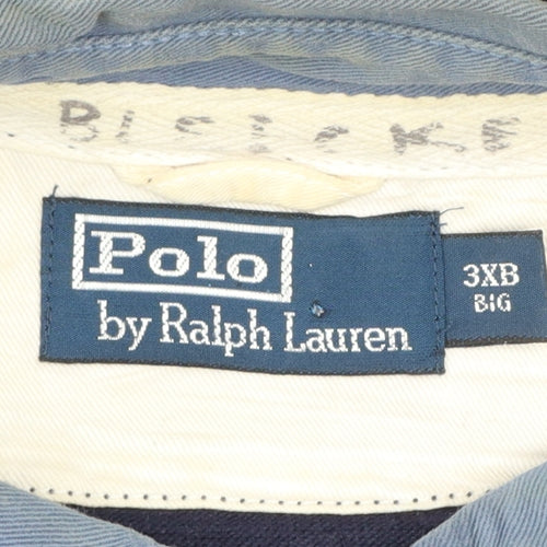 Polo Ralph Lauren Men's 3XL Big Striped Rugby Polo Long Sleeve Shirt