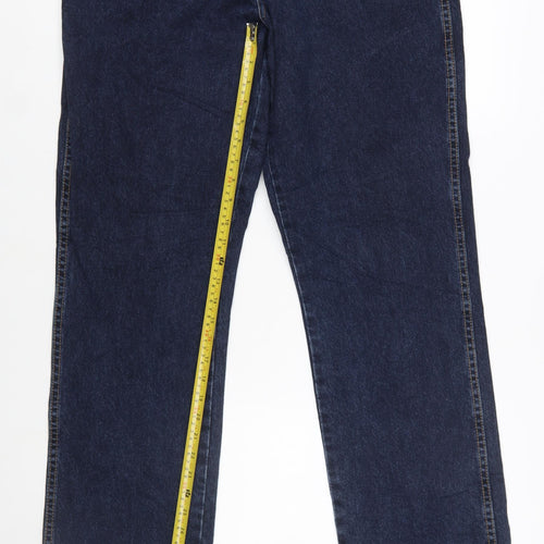 Wrangler Mens Blue Straight Leg Jeans Size 36x32 Texas Denim