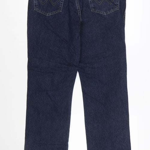 Wrangler Mens Blue Straight Leg Jeans Size 36x32 Texas Denim