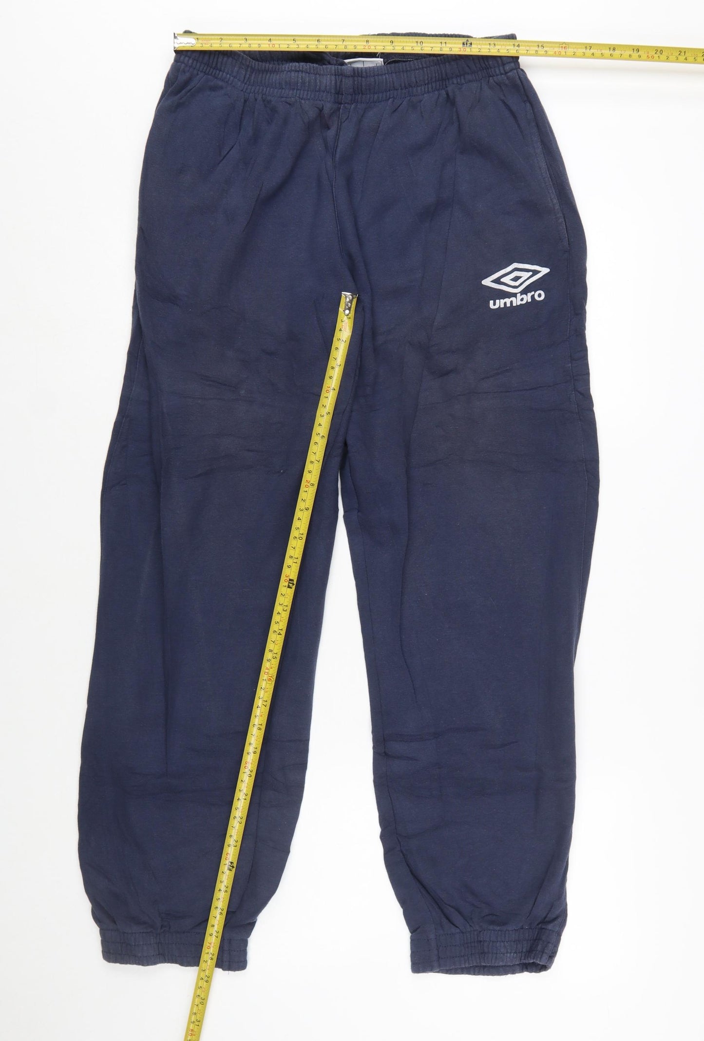 Umbro Men's Blue Jogger Trousers L Cotton Blend Sportswear