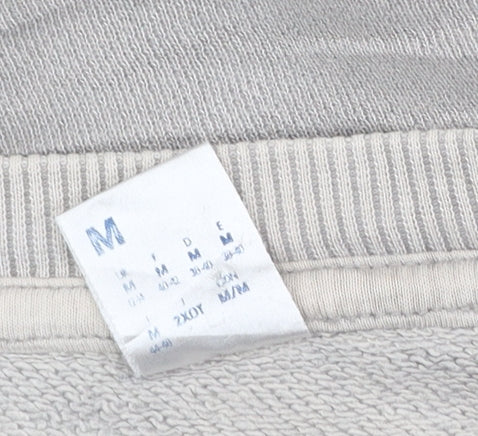Reebok Womens Beige Crew Neck Pullover Sweatshirt Size M Cotton