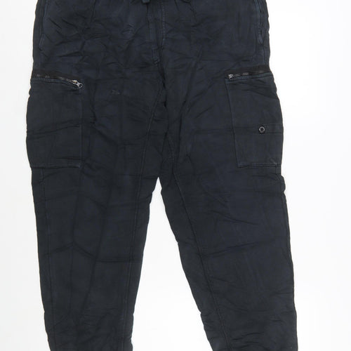 Stone Island Men’s Black Cargo Jogger Trousers L Cotton Stretch