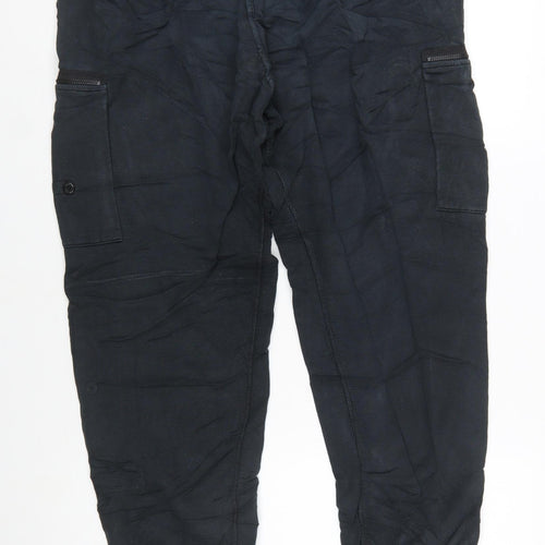 Stone Island Men’s Black Cargo Jogger Trousers L Cotton Stretch