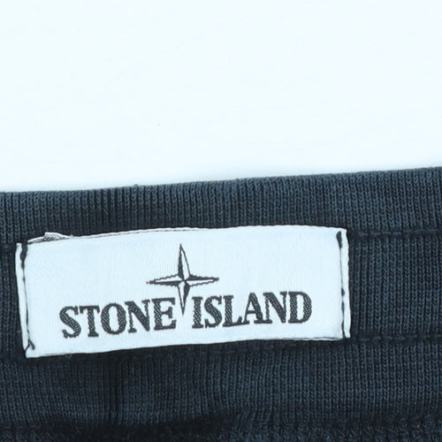Stone Island Men’s Black Cargo Jogger Trousers L Cotton Stretch
