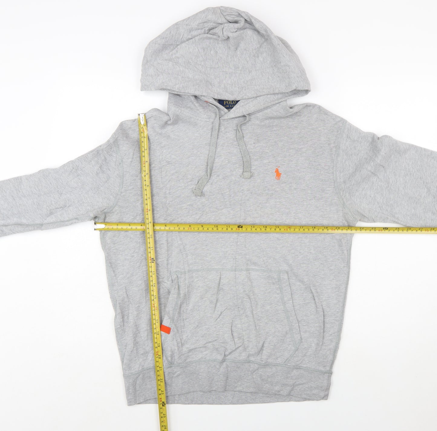 Polo Ralph Lauren Men's Grey Pullover Hoodie Medium