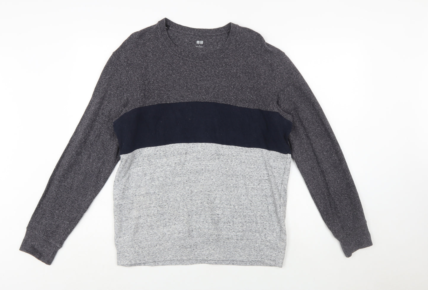 Uniqlo Men's Multicoloured L Pullover Sweatshirt Long Sleeve