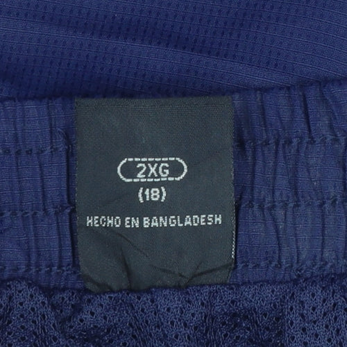 Starter Womens Blue Size 18 Jogger Trousers Elastic Waist