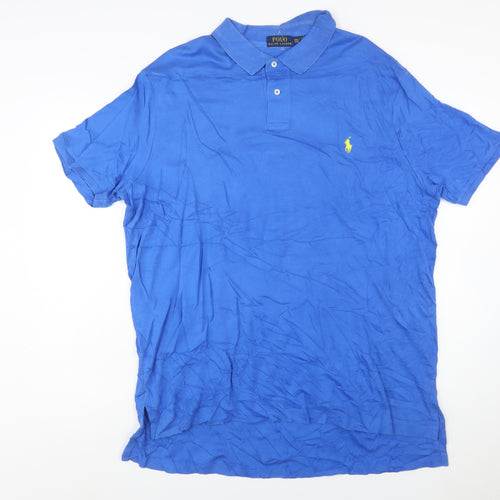 Ralph Lauren Men's Blue 2XL Classic Cotton Polo Shirt