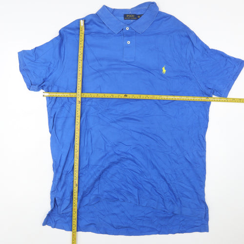 Ralph Lauren Men's Blue 2XL Classic Cotton Polo Shirt