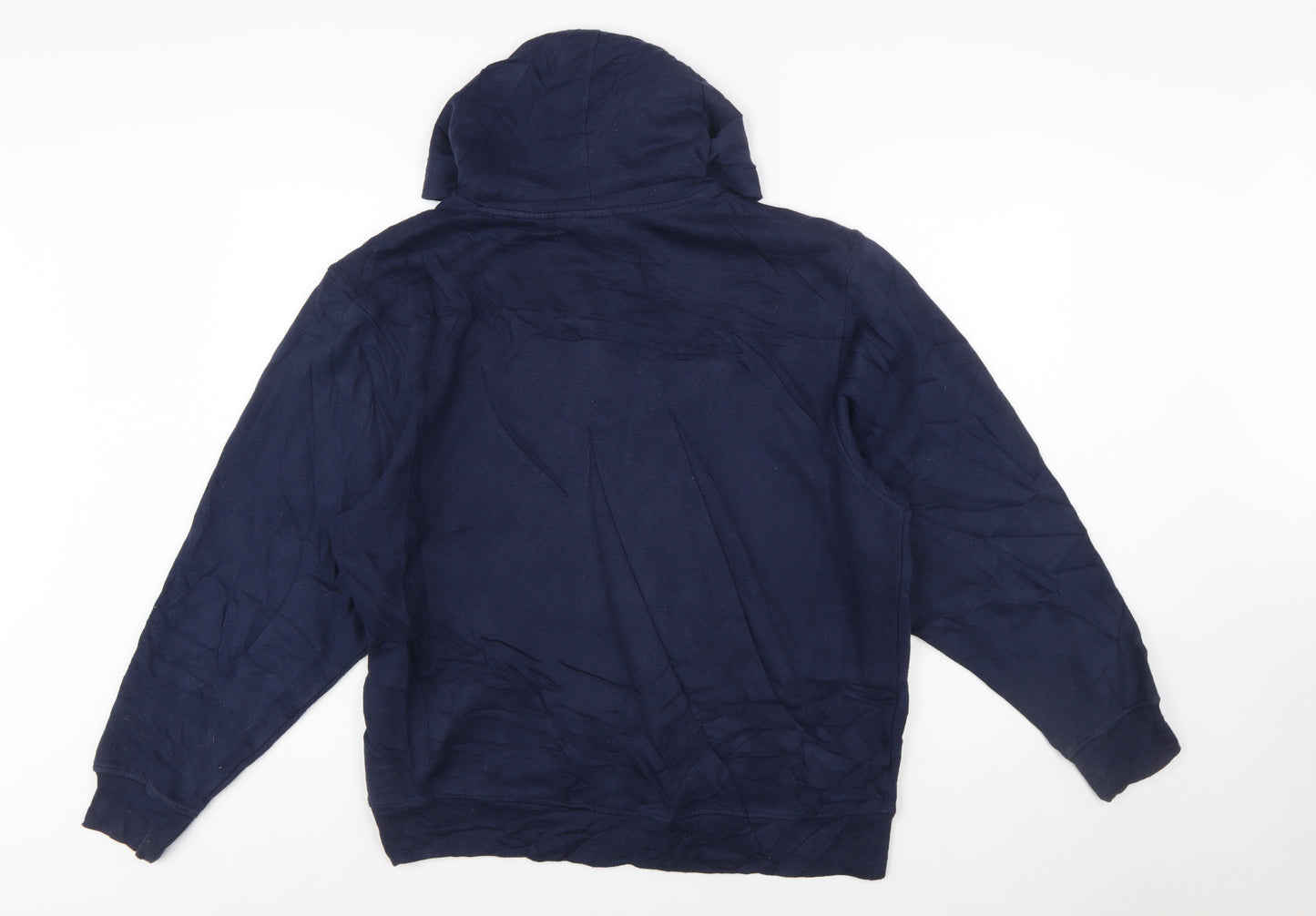 Le Coq Sportif Men's Blue Pullover Hoodie L Regular Fit Logo