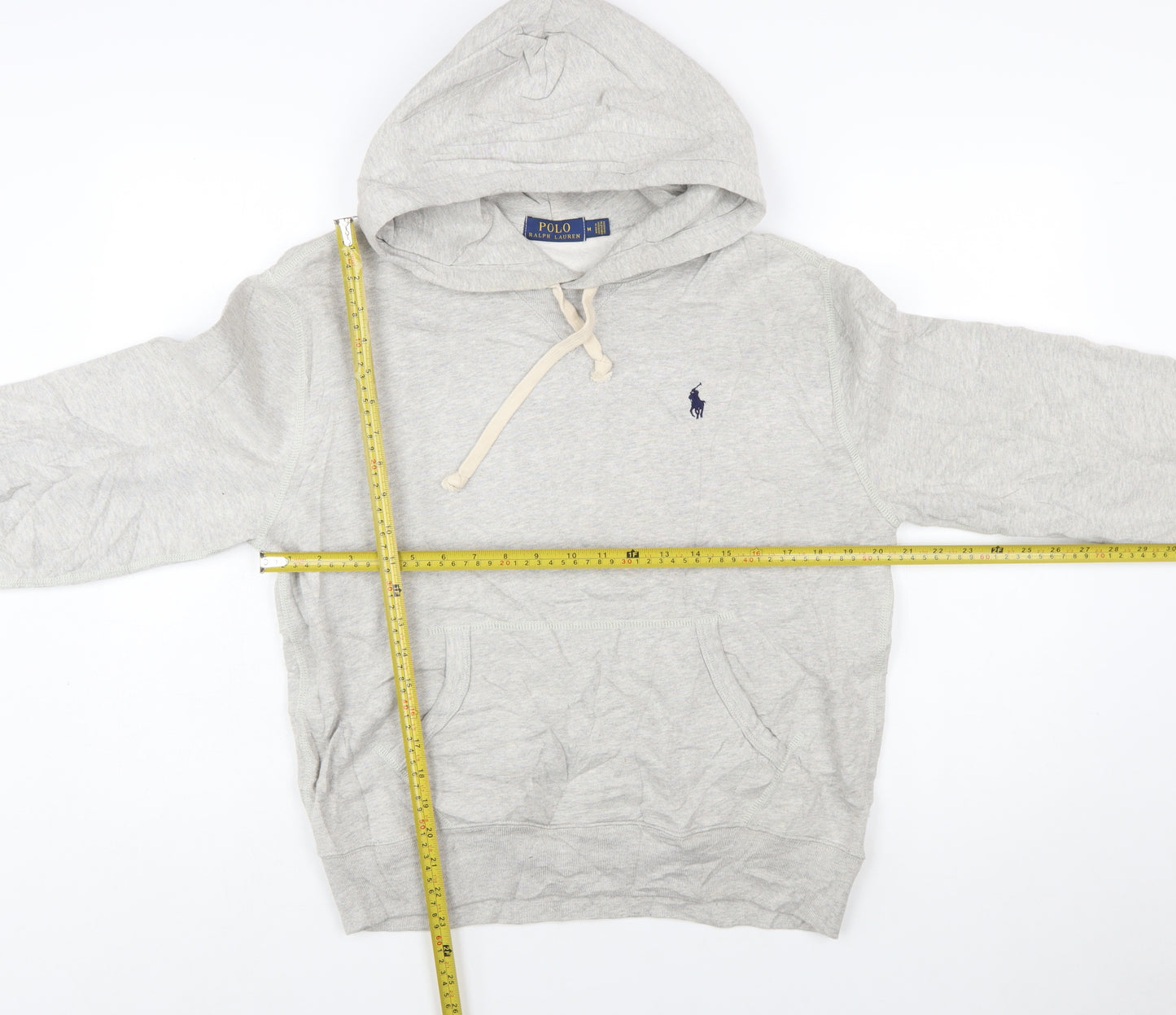Polo Ralph Lauren Men's Grey Pullover Hoodie Size M