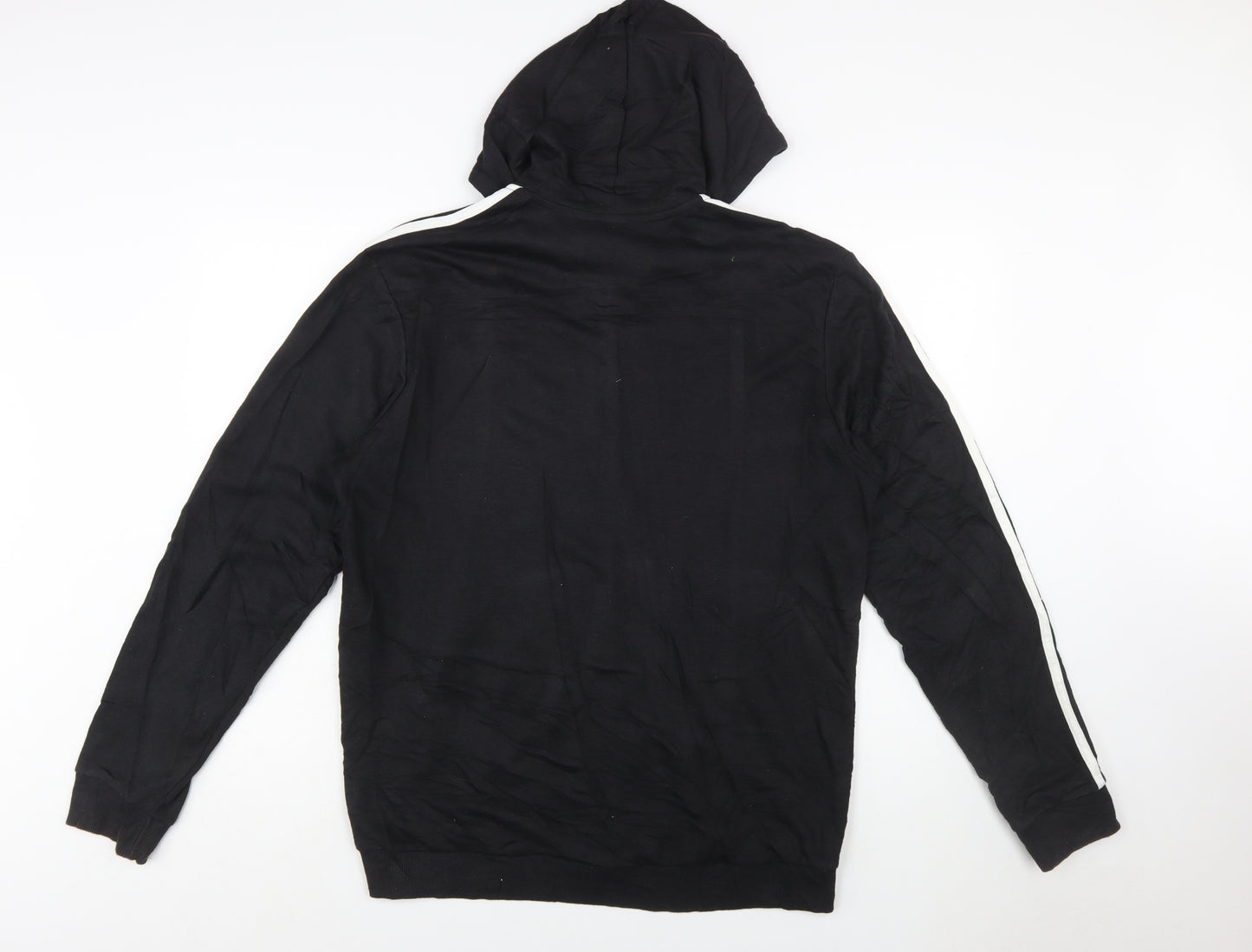 Adidas Mens Black Full Zip Hoodie L Sportswear Jacket