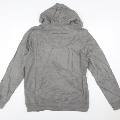 The North Face Men's Grey Pullover Hoodie M Graphic Logo Outdoor