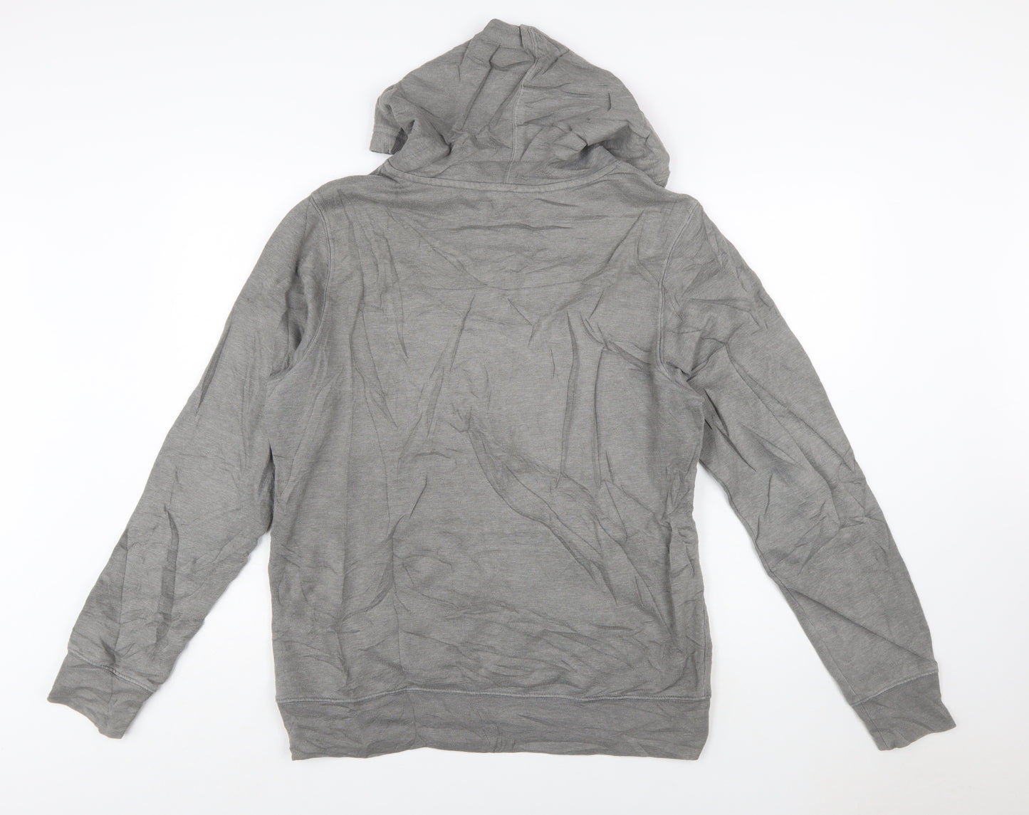 The North Face Men's Grey Pullover Hoodie M Graphic Logo Outdoor