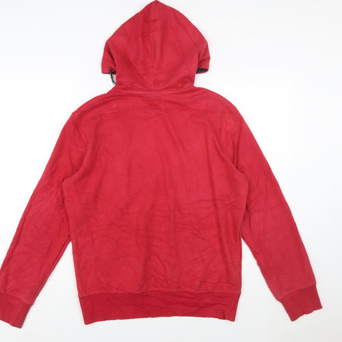 Canterbury Men's Red Hooded Pullover Sweatshirt Size S