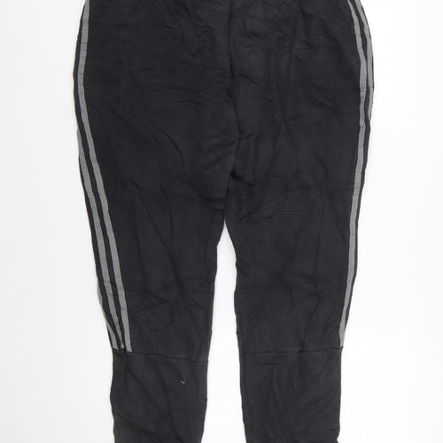 Adidas Mens Black XL Jogger Trousers with Stripe Detail