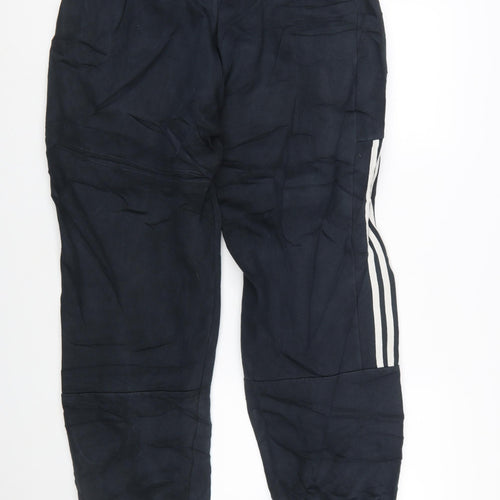 Adidas Men's Black XL Jogger Trousers with Stripes