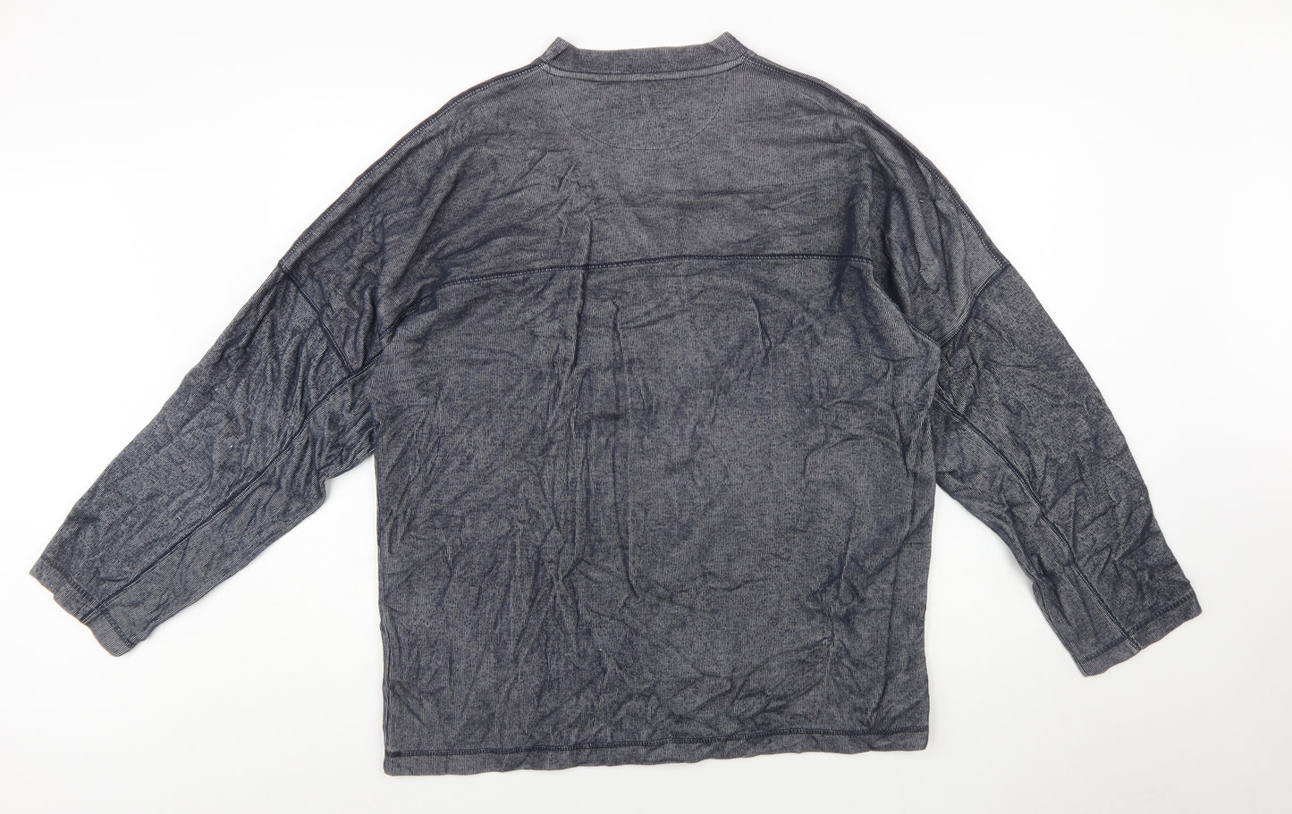 Reebok Men's Grey Pullover Sweatshirt L V-Neck Athletic Fit