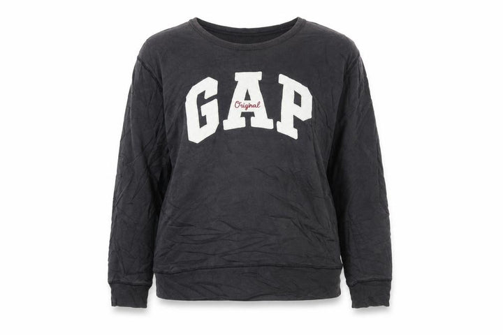 Gap Women’s Black XL Pullover Sweatshirt Original Logo Cotton Blend