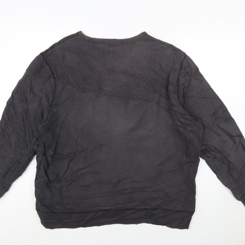 GAP Women’s Black XL Pullover Sweatshirt Original Logo Cotton Blend