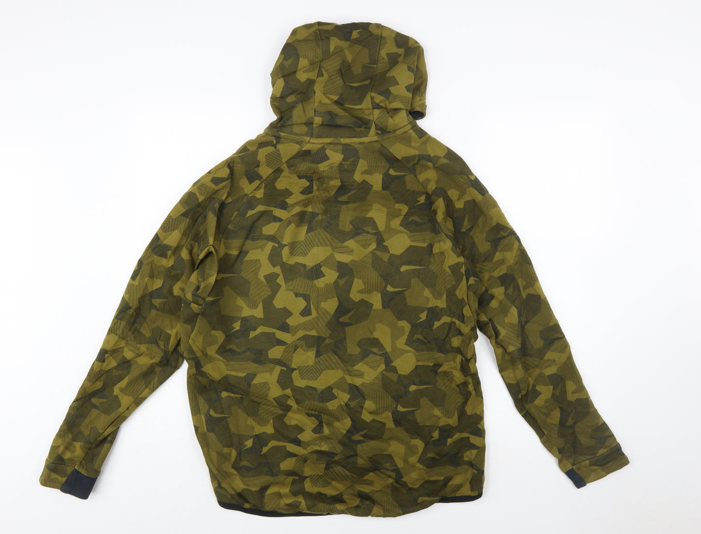 Nike Men's Green Camouflage Full Zip Hoodie Size M