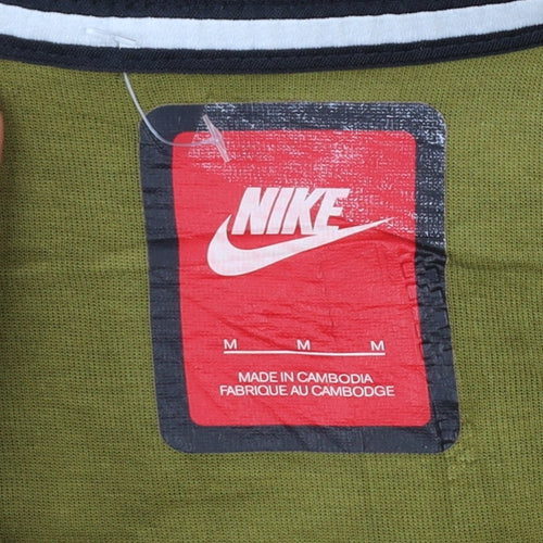 Nike Men's Green Camouflage Full Zip Hoodie Size M